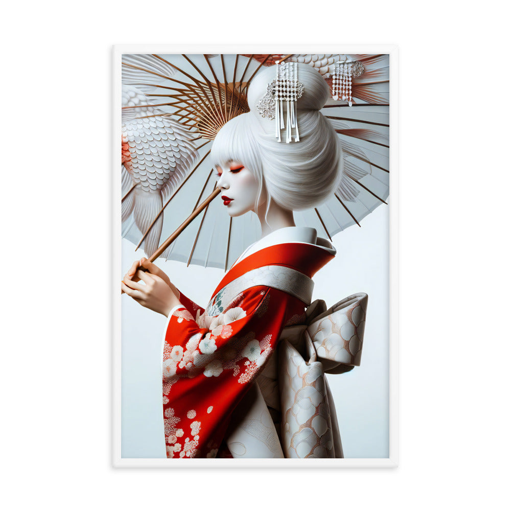 Framed Kimono Art Poster|Goldfish C02