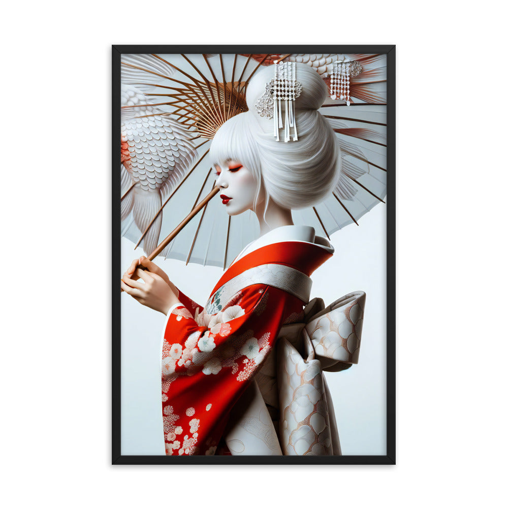 Framed Kimono Art Poster｜Goldfish C02