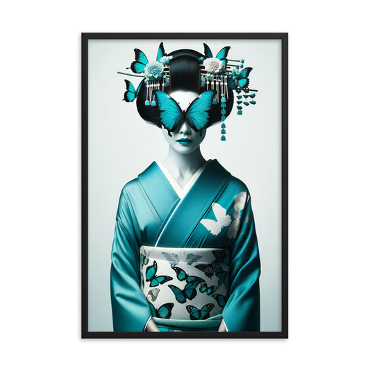 Framed Kimono Art Poster｜Butterfly TB