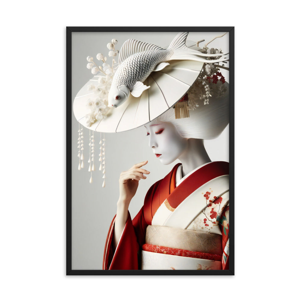 Framed Kimono Art Poster｜Goldfish C03