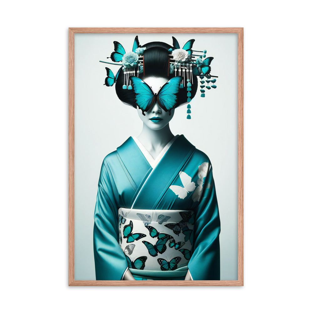 Framed Kimono Art Poster｜Butterfly TB