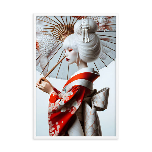 Framed Kimono Art Poster｜Goldfish C02