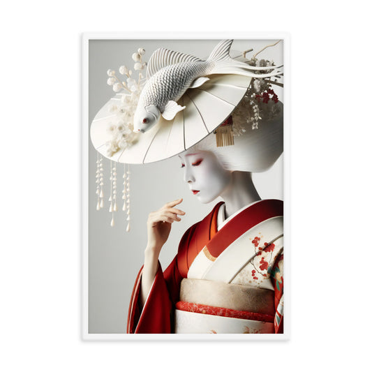 Framed Kimono Art Poster｜Goldfish C03